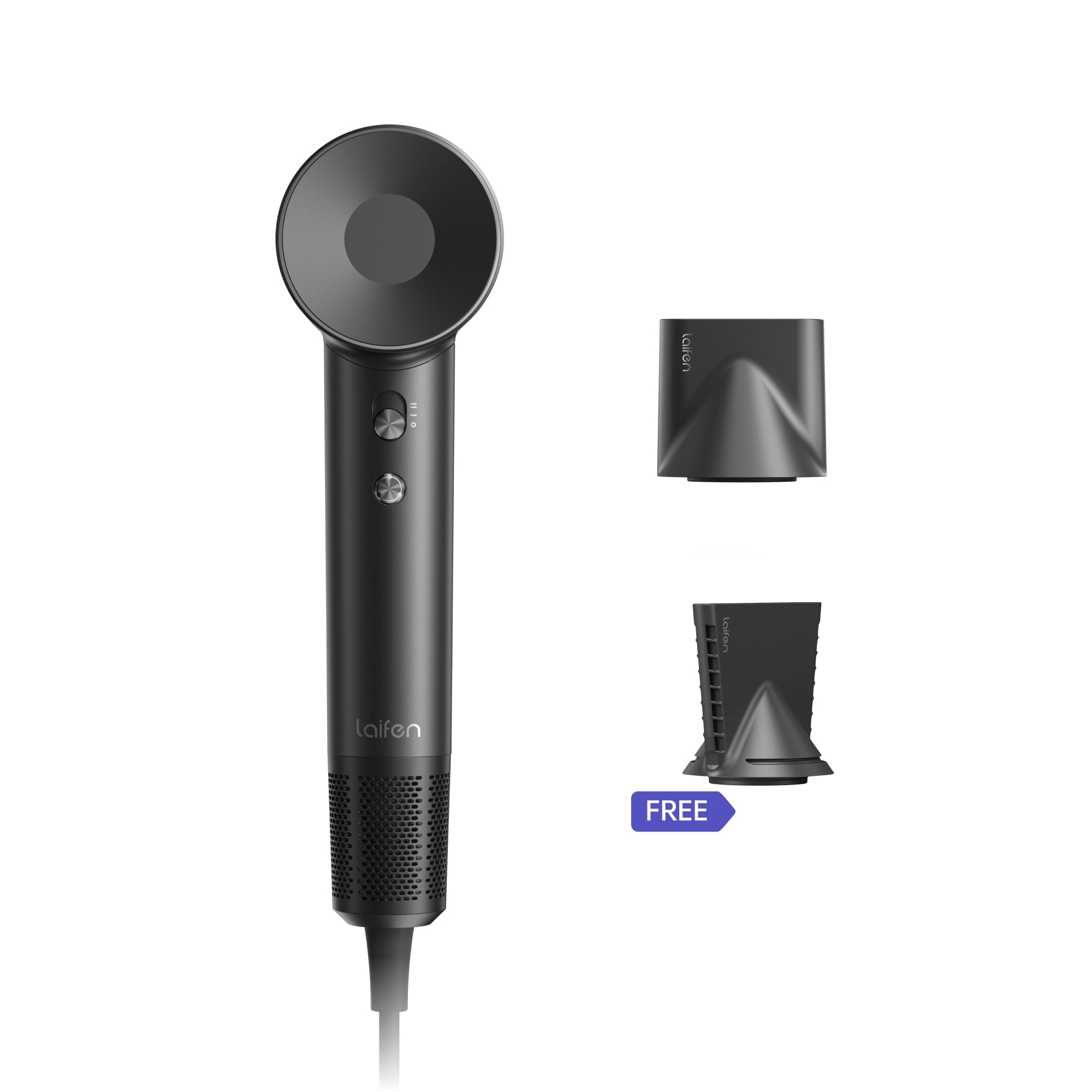 Choose Your Hair Dryer_Matte Black Laifen Concentrator Nozzle